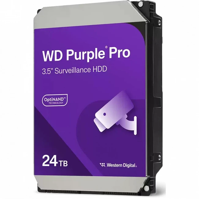 Внутренний накопитель Western Digital Purple Pro WD240PURP (HDD (классические), 24 ТБ, 3.5 дюйма, SATA)