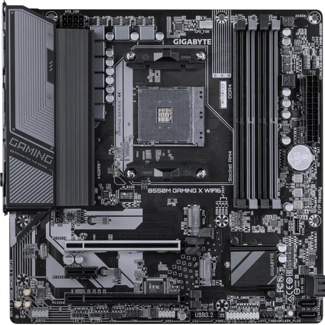 Материнская плата Gigabyte B550M GAMING X WIFI6 Micro-ATX, AMD AM4