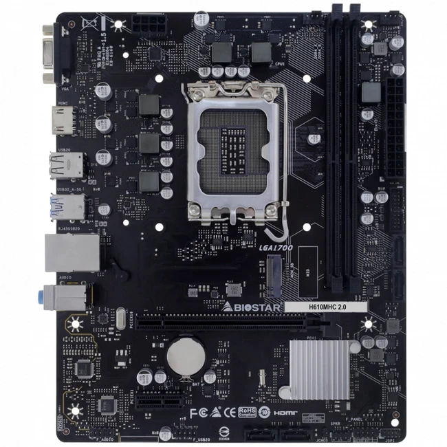 Материнская плата BIOSTAR H610MHC 2.0 (Micro-ATX, LGA 1700)