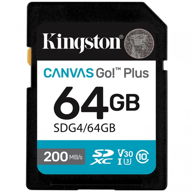 Флеш (Flash) карты Kingston Canvas Go Plus Gen4 C10 SDG4/64GB 64 ГБ