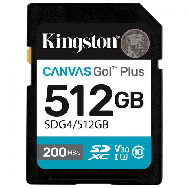 Флеш (Flash) карты Kingston Canvas Go Plus Gen4 C10 SDG4/512GB (512 ГБ)