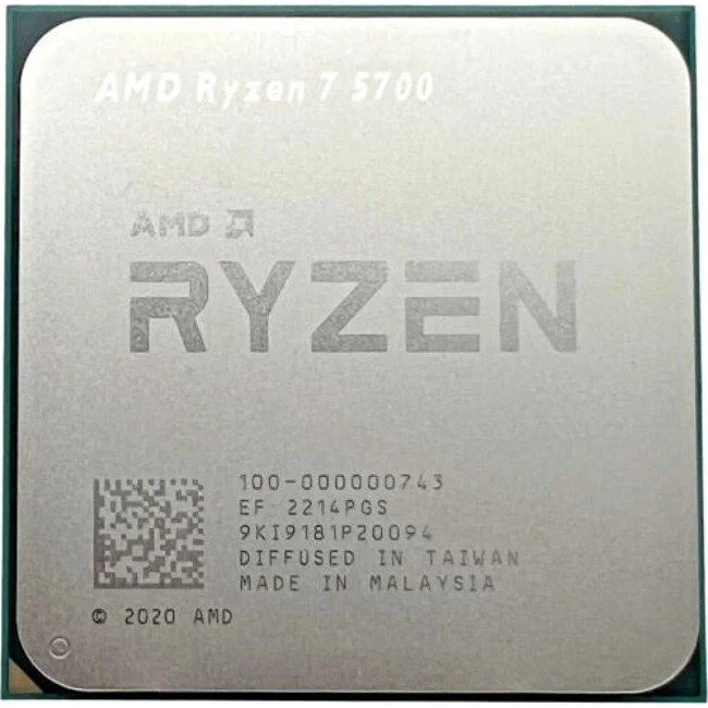 Процессор AMD Ryzen 7 5700 100-000000743 Ryzen 7, 8, 3.7, 20, TRAY