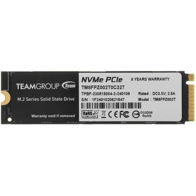 Жесткий диск Team Group T-FORCE CARDEA A440 TM8FPZ002T0C327 SSD (твердотельные), 2 ТБ, M.2, PCIe