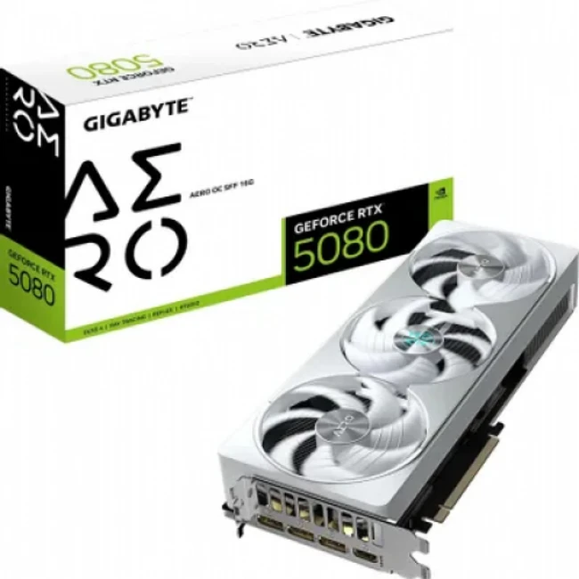 Видеокарта Gigabyte GeForce RTX 5080 AERO OC GV-N5080AERO OC-16GD 1.0 (16 ГБ)