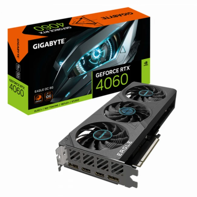 Видеокарта Gigabyte GeForce RTX 4060 Eagle OC GV-N4060EAGLE OC-8GD 1.0 (8 ГБ)