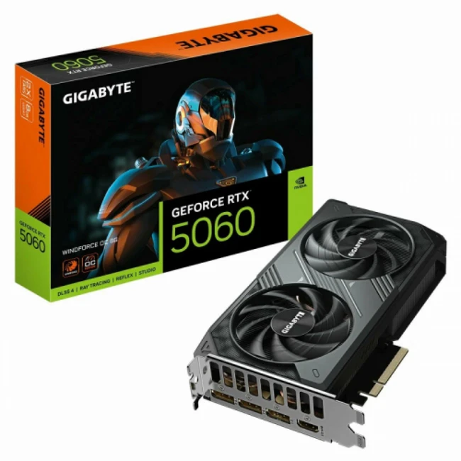 Видеокарта Gigabyte GeForce RTX™ 5060 GV-N5060EAGLE OC-8GD 1.0 8 ГБ