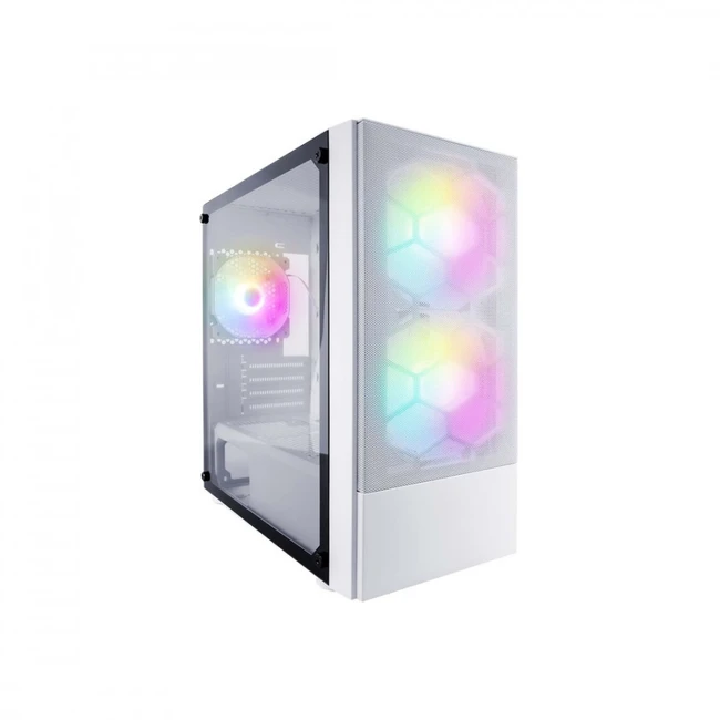 Корпус 1STPLAYER FIREBASE X4 White X4-M-WH-2F7-14-W-1F7-W (Бюджетные, Mini-Tower)