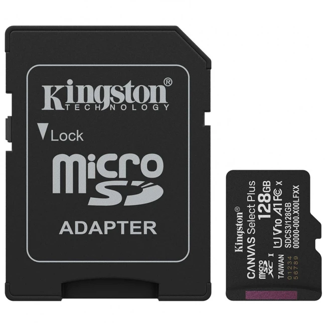 Флеш (Flash) карты Kingston Canvas Select Plus A1 U1 V10 SDCS3/128GB 128 ГБ