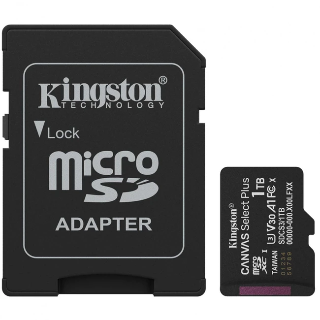 Флеш (Flash) карты Kingston Canvas Select Plus A1 U3 V30 SDCS3/1TB 1 ТБ