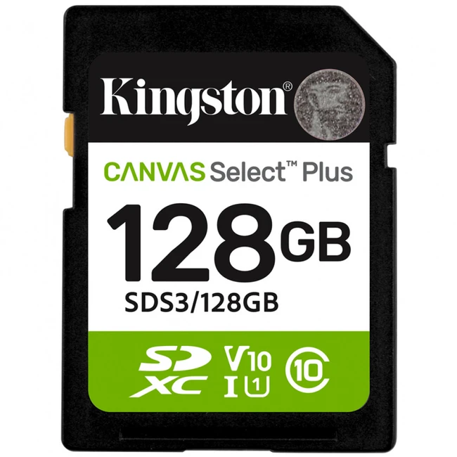 Флеш (Flash) карты Kingston Canvas Select Plus C10 UHS-I U1 V10 SDS3/128GB 128 ГБ