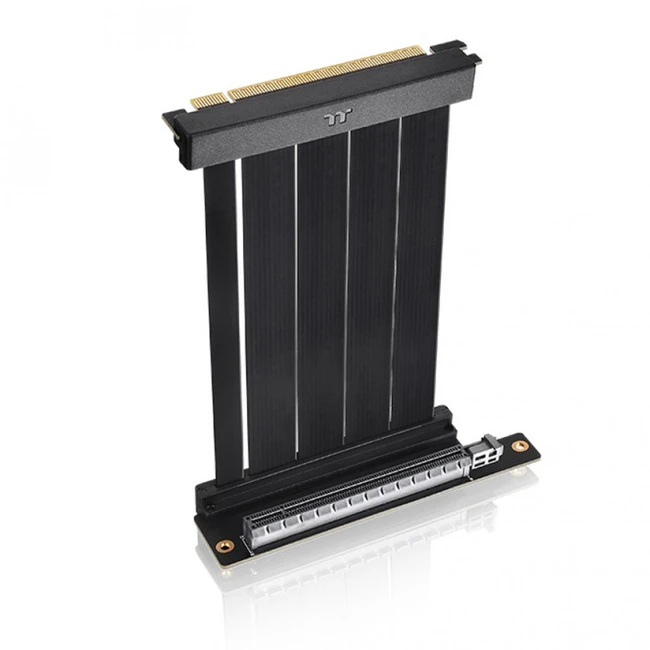 Аксессуар для ПК и Ноутбука Thermaltake PCI-E 4.0 Dual 90 Degree Riser cable 130мм AC-071-CO1OTN-C1 (Удлинитель (райзер))