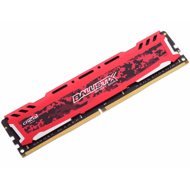 ОЗУ Crucial 16GB DDR4 2666 MHz Crucial Ballistix Sport LT Red PC4-21300 BLS16G4D26BFSE (DIMM, DDR4, 16 Гб, 2666 МГц)
