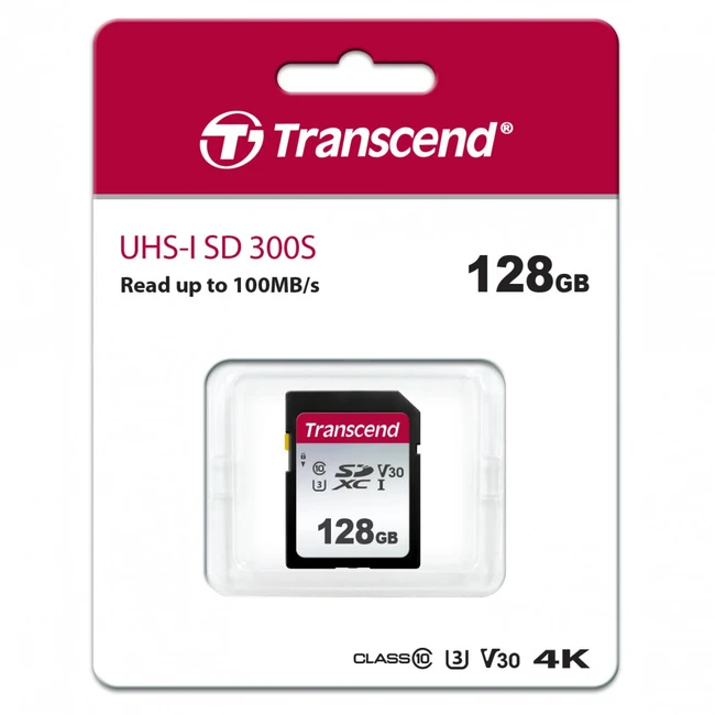 Флеш (Flash) карты Transcend SDXC Class 10 UHS-I U3 TS128GSDC300S (128 ГБ)