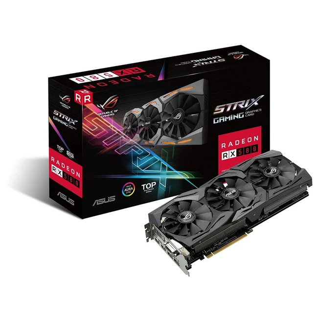 Видеокарта Asus ROG-STRIX-RX580-T8G-GAMING 90YV0AK1-M0NA00