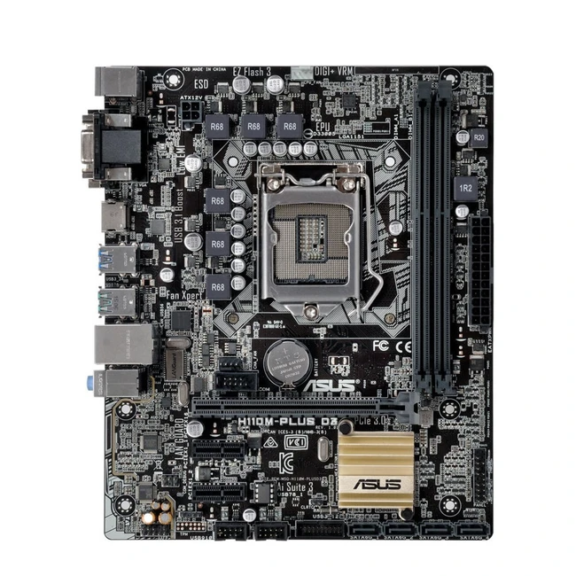Материнская плата Asus H110M-PLUS 90MB0PN0-M0EAY0 (Micro-ATX, LGA 1151)