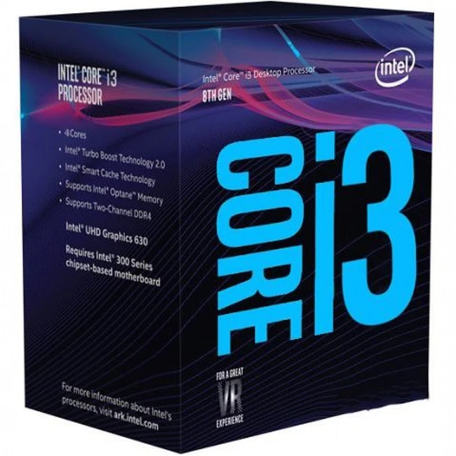 Процессор Intel Core i3-8300 BX80684I38300SR3XY (4, 3.7 ГГц, 8 МБ, BOX)