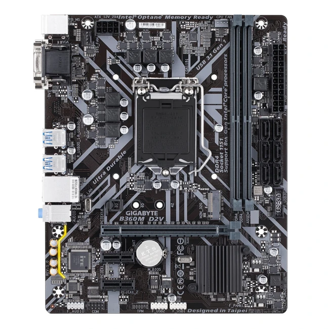 Материнская плата Gigabyte B360M D2V (Micro-ATX, LGA 1151)