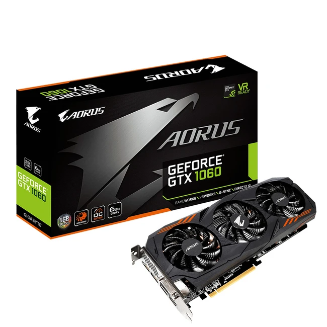 Видеокарта Gigabyte AORUS GeForce GTX 1060 6G GV-N1060AORUS-6GDV2
