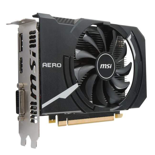 Видеокарта MSI GeForce GTX 1050 TI AERO ITX OCV1 GTX1050TIAEROITX4GOCV1 (4 ГБ)