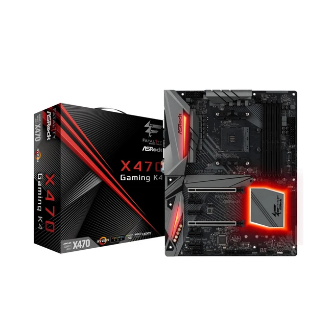 Материнская плата ASRock X470 GAMING K4 X470GAMINGK4 (ATX, AMD AM4)