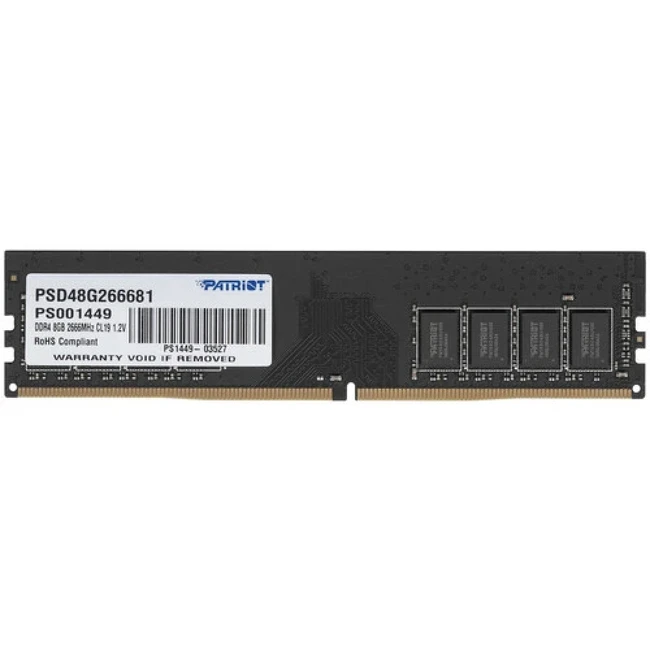 ОЗУ Patriot PSD48G266681 (DIMM, DDR4, 8 Гб, 2666 МГц)