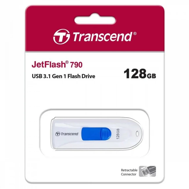 USB флешка (Flash) Transcend JetFlash 790 TS128GJF790W 128 ГБ