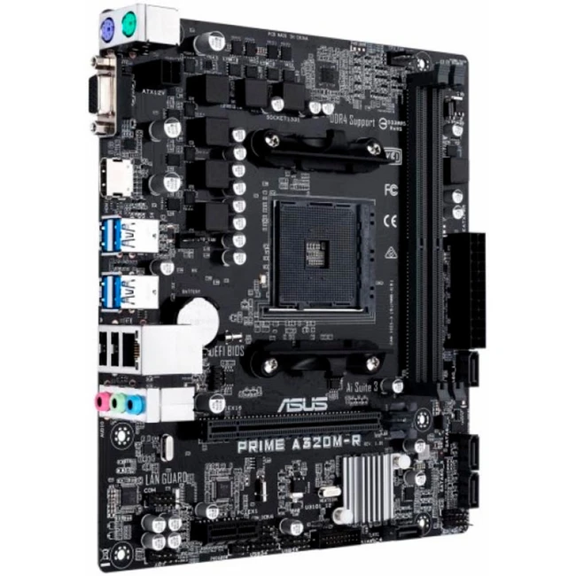 Материнская плата Asus PRIME A320M-R-SI 90MB0XD0-M0ECY0 (Micro-ATX, AMD AM4)
