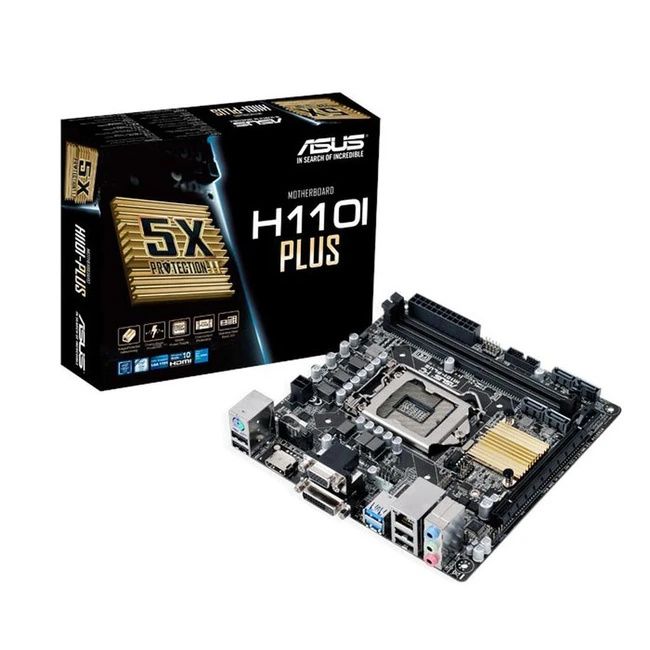 Материнская плата Asus H110I-PLUS 90MB0PX0-M0EAY0 (Mini-ITX, LGA 1151)