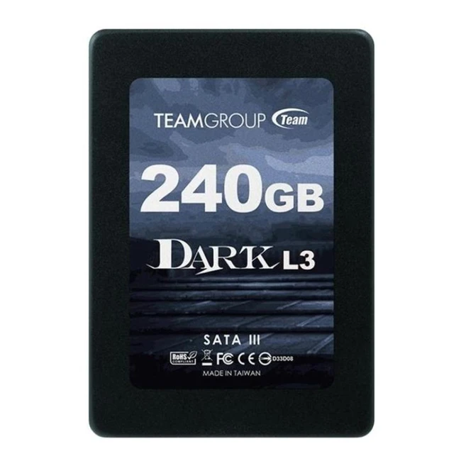 Внутренний накопитель Team Group Dark L3 T253L3240GMC101 (SSD (твердотельные), 240 ГБ, 2.5 дюйма, SATA)