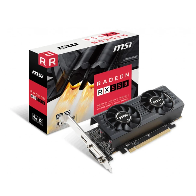 Видеокарта MSI Radeon RX 550 4GT LP OC (4 ГБ)