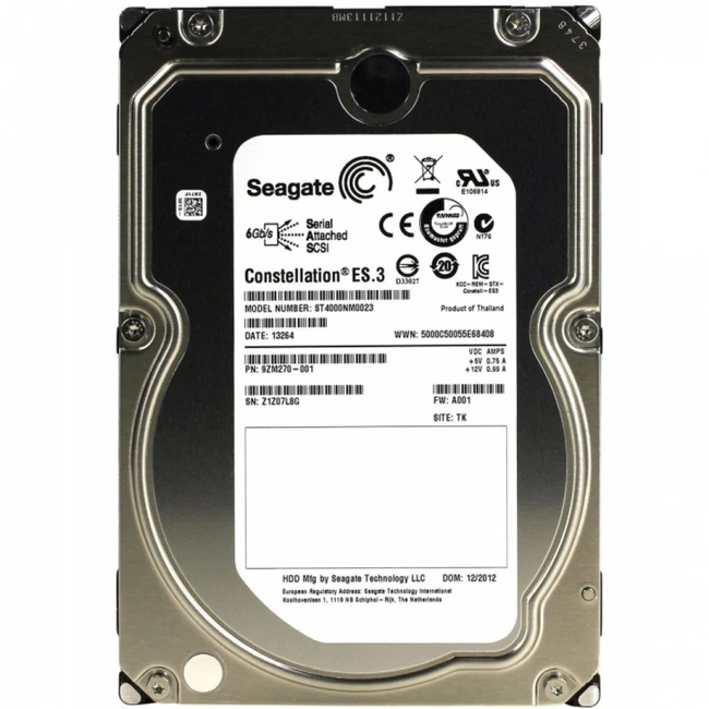Внутренний жесткий диск Seagate Constellation ES.3 ST4000NM0023 (HDD (классические), 4 ТБ, 3.5 дюйма, SAS)