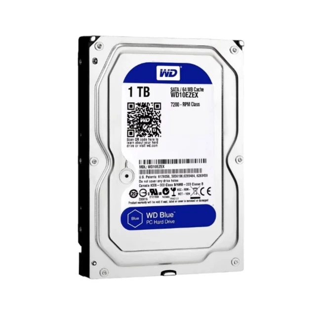 Внутренний жесткий диск Western Digital Blue WD10EZEX (HDD (классические), 1 ТБ, 3.5 дюйма, SATA)