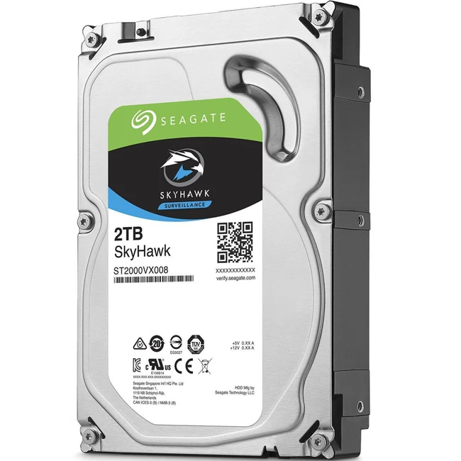 Внутренний накопитель Seagate SkyHawk 2TB SATA3 64Mb 3.5" ST2000VX008 (HDD (классические), 2 ТБ, 3.5 дюйма, SATA)