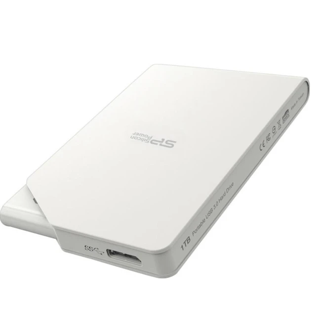 Внешние накопители Silicon Power внешний жёсткий 1TB USB 3.1 2.5" SP010TBPHDS03S3W (1 ТБ)