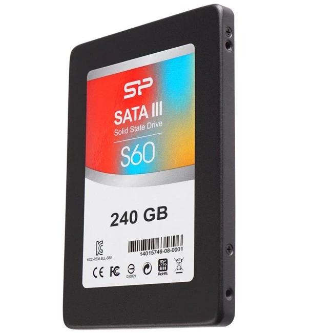 Внутренний жесткий диск Silicon Power Жесткий диск SSD 240GB SATA III SP240GBSS3S60S27 (SSD (твердотельные), 240 ГБ, 2.5 дюйма, SATA)