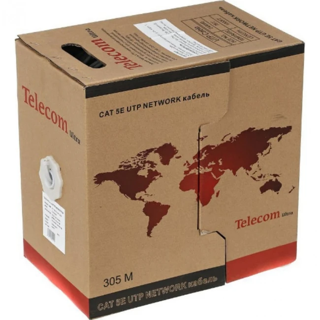 Кабель витая пара TELECOM CAT5E UTP 305M TUS44040E