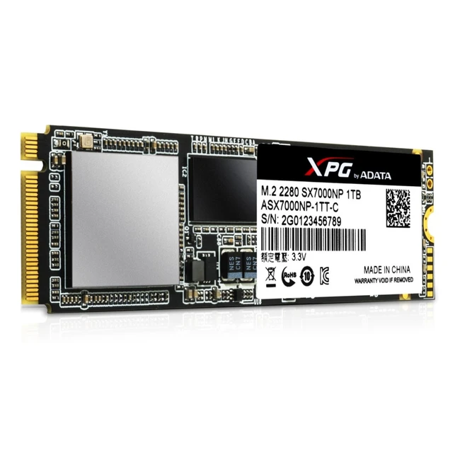 Внутренний жесткий диск ADATA XPG SX7000 ASX7000NP-1TT-C (SSD (твердотельные), 1 ТБ, M.2, PCIe)