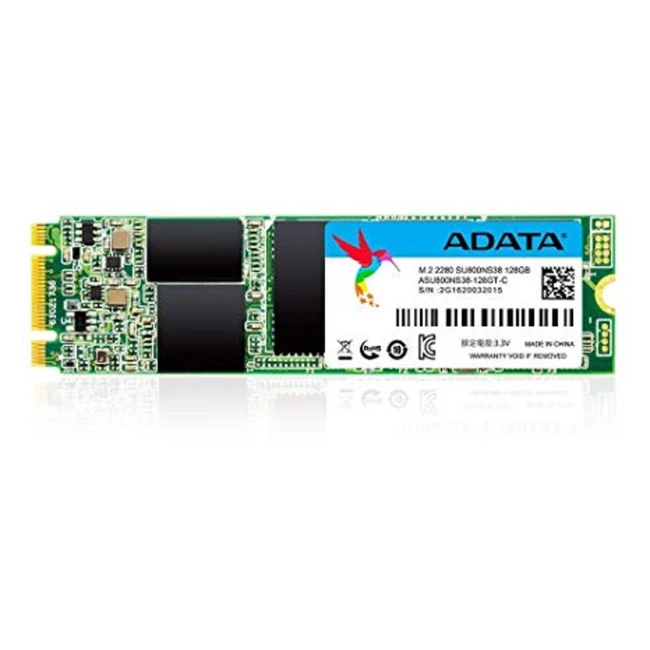 Внутренний жесткий диск A-Data Твердотельный диск 128GB Ultimate SU800, M.2 2280, SATA III ASU800NS38-128GT-C (SSD (твердотельные), 128 ГБ, M.2, SATA)