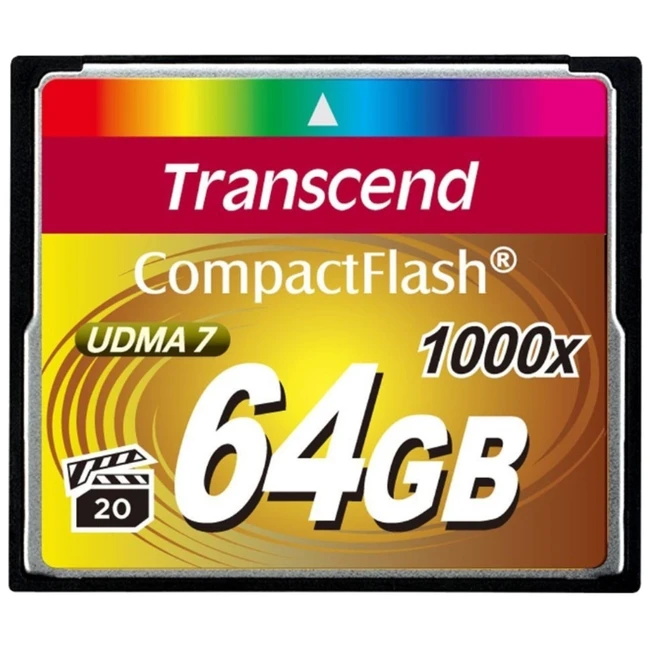 Флеш (Flash) карты Transcend Compact Flash Ultimate 1000x 64GB TS64GCF1000 (64 ГБ)