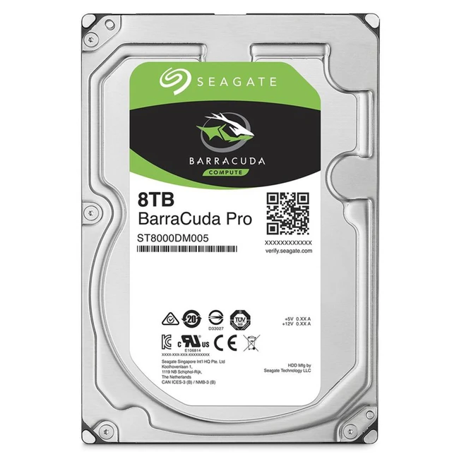 Внутренний жесткий диск Seagate BarraCuda PRO ST8000DM005 (HDD (классические), 8 ТБ, 3.5 дюйма, SATA)
