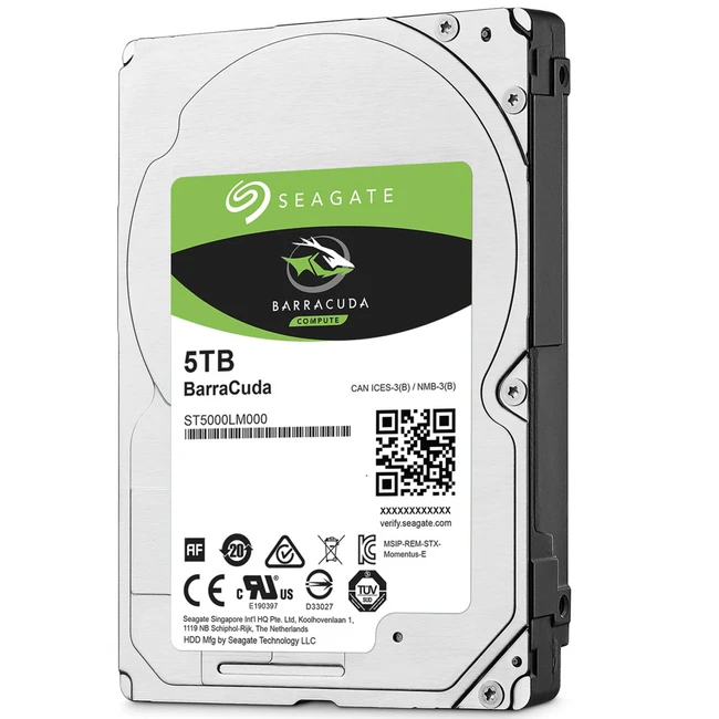 Внутренний жесткий диск Seagate BarraCuda ST5000LM000 (HDD (классические), 5 ТБ, 2.5 дюйма, SATA)