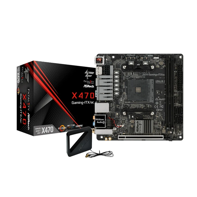 Материнская плата ASRock Fatal1ty X470 Gaming-ITX/ac X470GAMING-ITX/AC (Mini-ITX, AMD AM4)