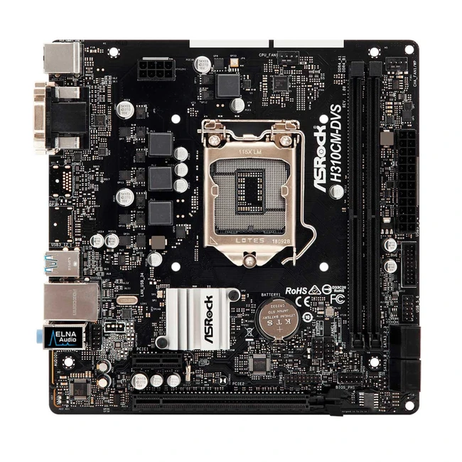 Материнская плата ASRock H310CM-DVS Micro-ATX, LGA 1151