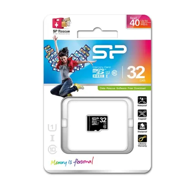 Флеш (Flash) карты Silicon Power microSDHC [SP032GBSTH010V10] (32 ГБ)