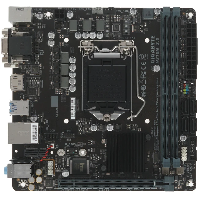 Материнская плата Gigabyte H310N V2.0 H310NV2.0 (Mini-ITX, LGA 1151)