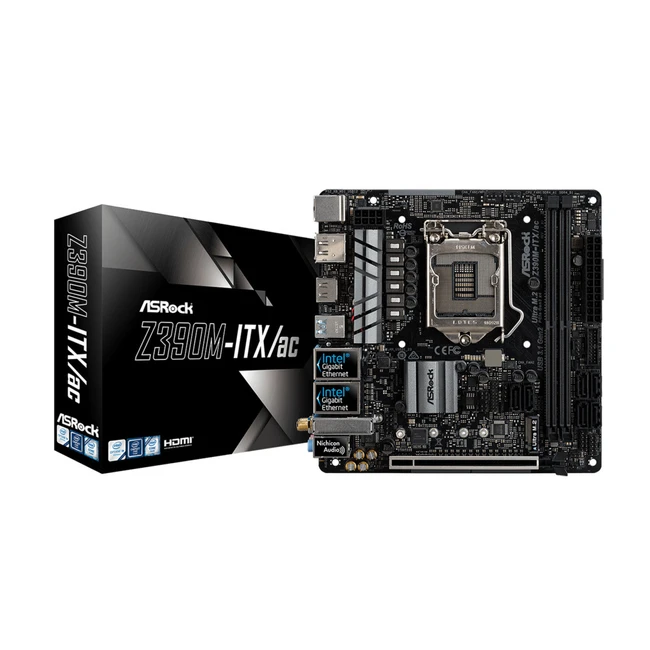 Материнская плата ASRock Z390M-ITX/AC Mini-ITX, LGA 1151