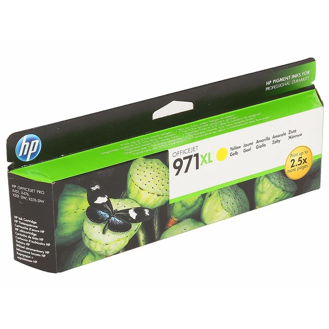 Струйный картридж HP 971XL увеличенной емкости, Желтый CN628AE