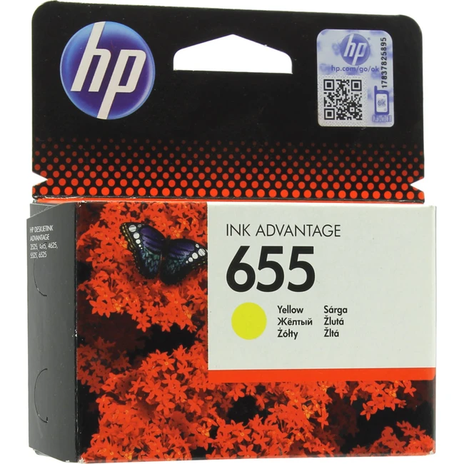 Струйный картридж HP № 655 Желтый CZ112AE