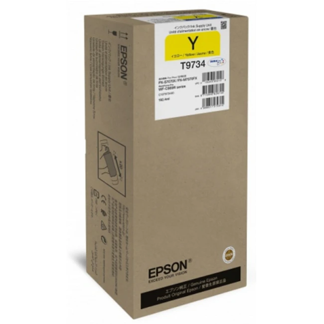 Струйный картридж Epson T9734  желтый XL C13T973400