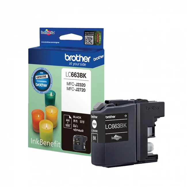 Струйный картридж Brother LC663BK чёрный для MFC-J2320
